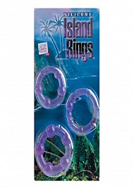 Silicone Island Rings - Purple (135712)