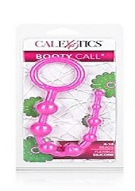 Booty Call X-10 Silicone Anal Beads Pink 8 Inch (182327)